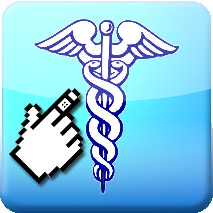 Healthcare icon with mouse pointer