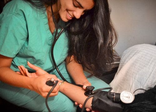 A nurse working in an academic medical center.