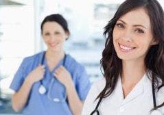 Healthcare professionals coordinating care delivery.
