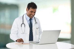 A physician who has earned his healthcare MBA.
